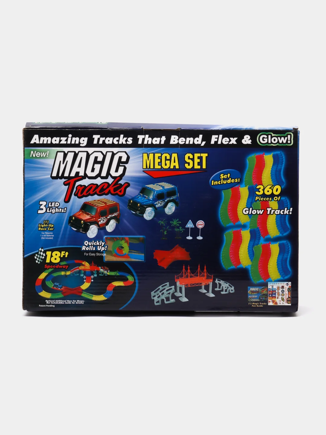 Трек гибкий Hot Wheels, 366 деталей, 2 машинки