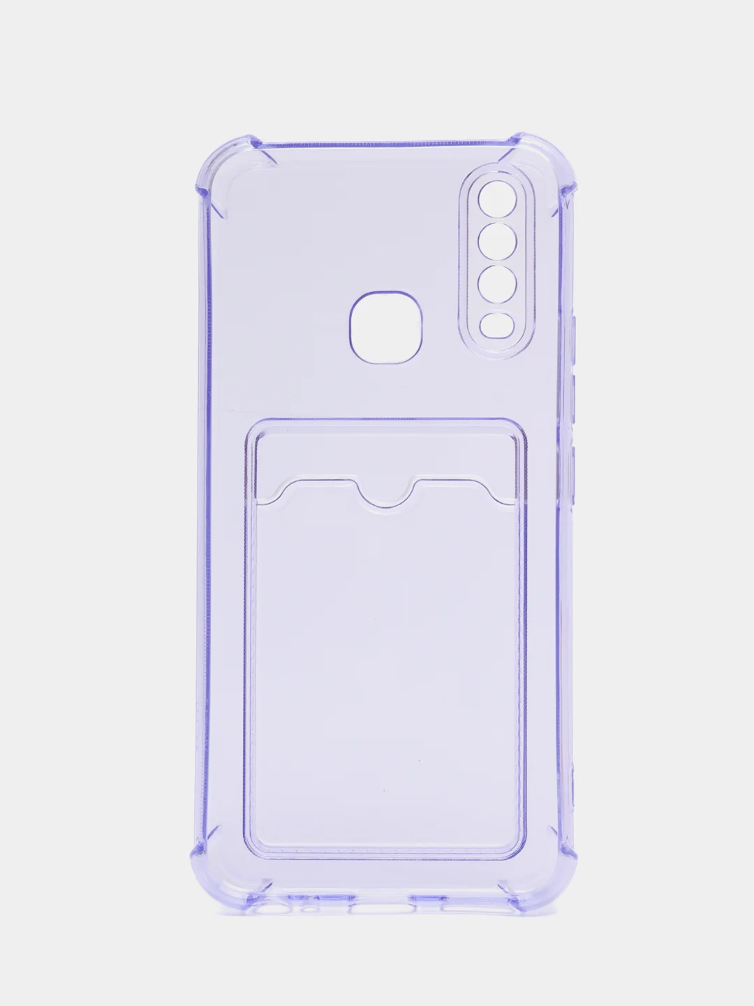 Лавандовый чехол Vivo Y11 / Y12 / Y15 / Y17 с карманом для карт