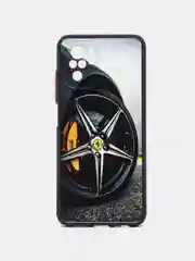 Серебряный чехол с рисунком на Poco M5s, Xiaomi Redmi Note 10 и Note 10S (Поко М5с и Редми Нот 10)