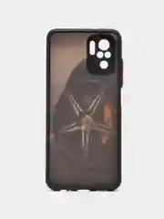 Серебряный чехол с рисунком на Poco M5s, Xiaomi Redmi Note 10 и Note 10S (Поко М5с и Редми Нот 10)