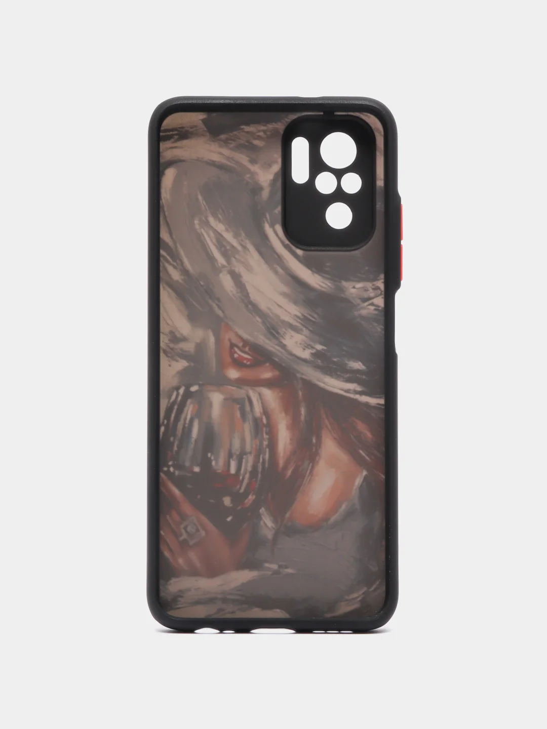 Серый меланж чехол с рисунком на Poco M5s, Xiaomi Redmi Note 10 и Note 10S (Поко М5с и Редми Нот 10)