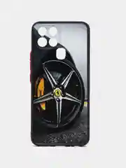 Серебряный чехол с рисунком на Infinix Smart 6 и Smart 6 HD (Инфиникс Смарт 6 и Смарт 6 HD)
