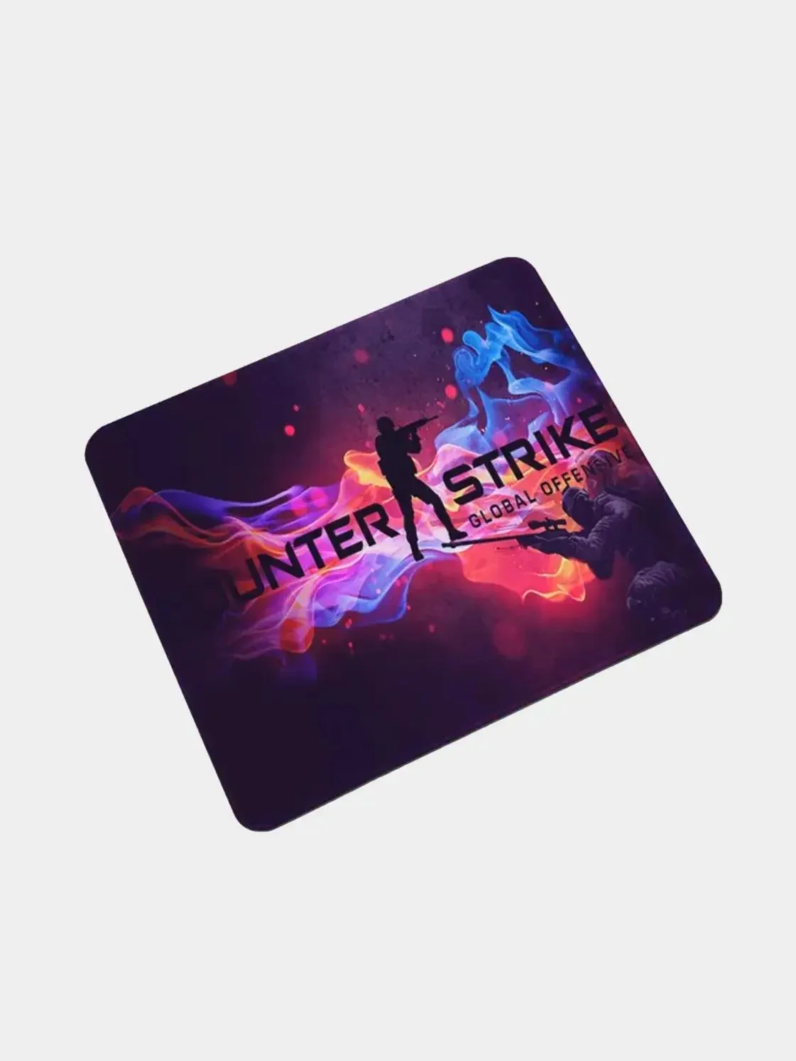 Фиолетовый игровой коврик для мыши CS GO (Counter Strike), CS 2, 260 х 210 мм, тканевый оружие