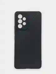 Черный чехол Samsung Galaxy A53 (Самсунг Галакси А53 5G), силиконовый, под карбон