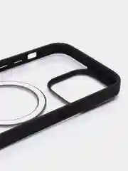 Черный чехол для iPhone 11, MagSafe 14, 14 Pro, 14 Plus, 14 Pro Max, 13 Pro Max, прозрачный