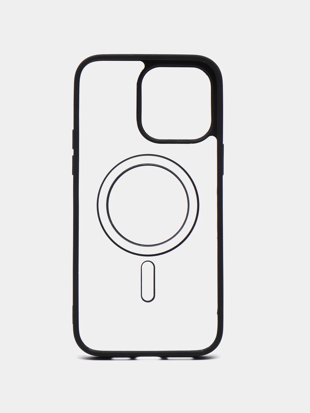 Черный чехол для iPhone 11, MagSafe 14, 14 Pro, 14 Plus, 14 Pro Max, 13 Pro Max, прозрачный