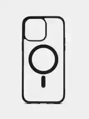 Черный чехол для iPhone 11, MagSafe 14, 14 Pro, 14 Plus, 14 Pro Max, 13 Pro Max, прозрачный