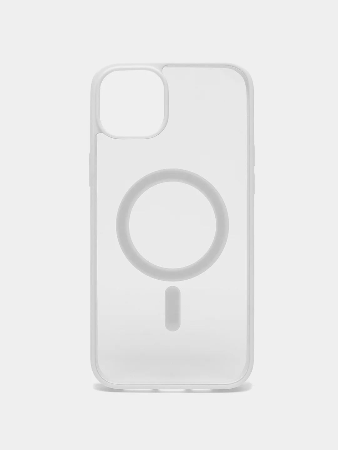 Белый чехол для iPhone 11, MagSafe 14, 14 Pro, 14 Plus, 14 Pro Max, 13 Pro Max, прозрачный