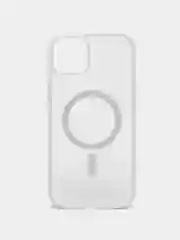 Белый чехол для iPhone 11, MagSafe 14, 14 Pro, 14 Plus, 14 Pro Max, 13 Pro Max, прозрачный