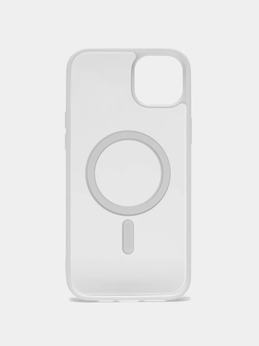 Белый чехол для iPhone 11, MagSafe 14, 14 Pro, 14 Plus, 14 Pro Max, 13 Pro Max, прозрачный