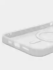 Белый чехол для iPhone 11, MagSafe 14, 14 Pro, 14 Plus, 14 Pro Max, 13 Pro Max, прозрачный