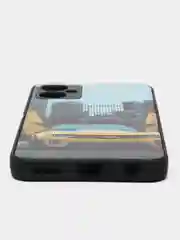 Золотой чехол с рисунком на Tecno Spark 9 Pro (Текно Спарк 9 Pro)