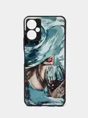 Серый меланж чехол с рисунком на Tecno Spark 9 Pro (Текно Спарк 9 Pro)