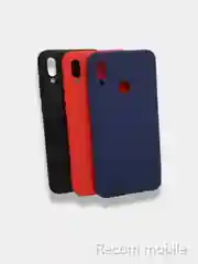 Красный чехол для Honor 10 Lite, Huawei P Smart 2019 силиконовый цветной матовый, накладка