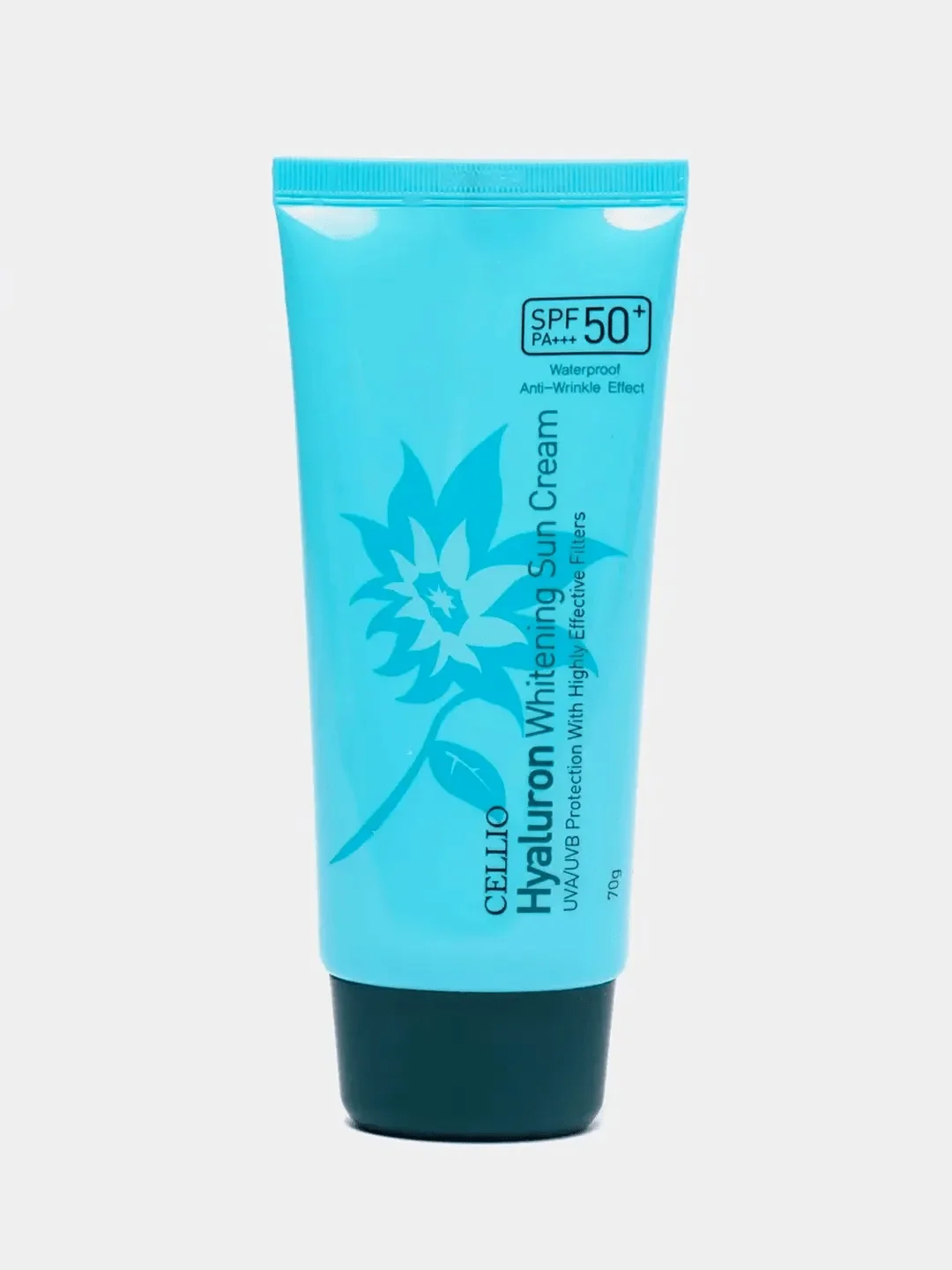 Голубой увлажняющий солнцезащитный крем для лица отбеливающий с SPF50+, база под макияж