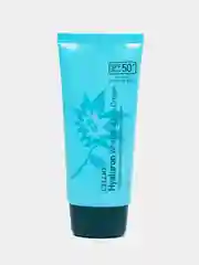 Голубой увлажняющий солнцезащитный крем для лица отбеливающий с SPF50+, база под макияж