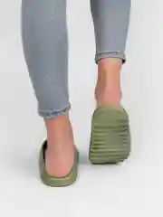 Зеленый сланцы женские, мужские на высокой подошве