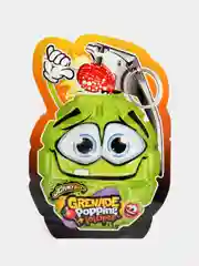 Оранжевый леденец на палочке с шипучей карамелью Johny Bee Grenade, 13 г