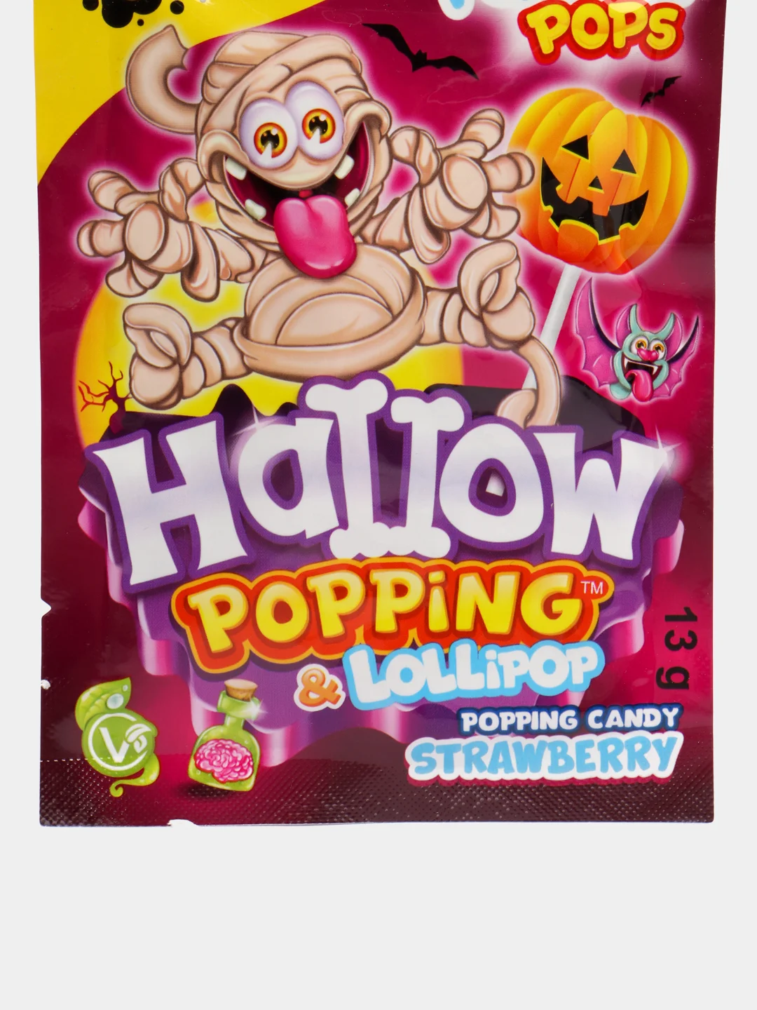 Зеленый карамель на палочке Johny Bee Hallow, 13 г