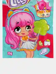 Бирюзовый леденец на палочке JohnyBee Sweet Lilly, с шипучей карамелью, 13 г