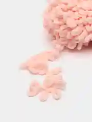 Пудровый пряжа Alize Puffy Fine Ализе Пуффи Файн 100% микрополиэстер Вес 100 г Длина нити 14 м