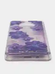 Фиолетовый чехол силиконовый жидкий с блестками Huawei Honor 10X Lite 8C 8A Y6 2019