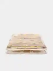 Желтый чехол силиконовый жидкий с блестками Huawei Honor 10X Lite 8C 8A Y6 2019