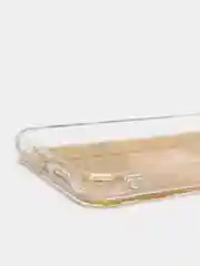 Желтый чехол силиконовый жидкий с блестками Huawei Honor 10X Lite 8C 8A Y6 2019
