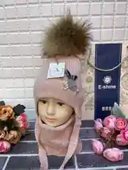 Коралловый меланж комплект детский, демисезонный: шапка, снуд
