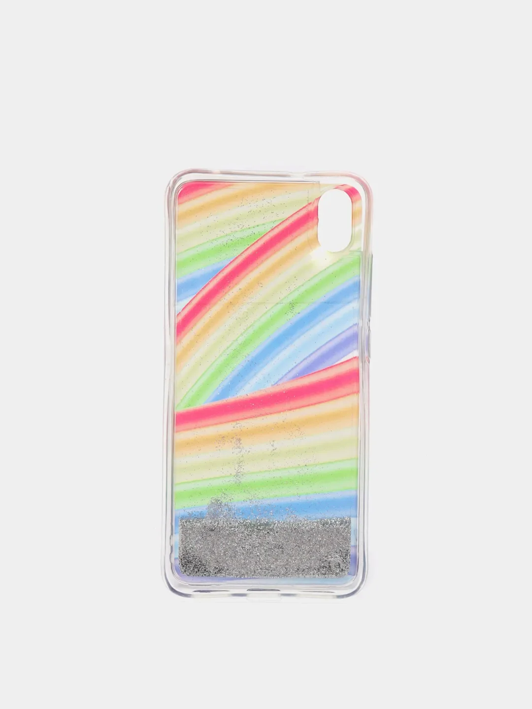 Горчичный чехол силиконовый жидкий с блестками Huawei Honor 10X Lite 8C 8A Y6 2019