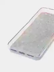 Горчичный чехол силиконовый жидкий с блестками Huawei Honor 10X Lite 8C 8A Y6 2019