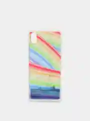 Горчичный чехол силиконовый жидкий с блестками Huawei Honor 10X Lite 8C 8A Y6 2019
