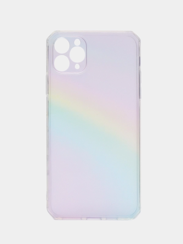 Силиконовый радужный чехол для iPhone XS, X, 11 Pro/Pro Max