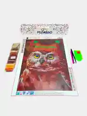 Алмазная мозаика "Сова", 30 х 40 см, без подрамника