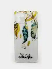 Терракотовый чехол силиконовый с принтом Samsung Galaxy A03