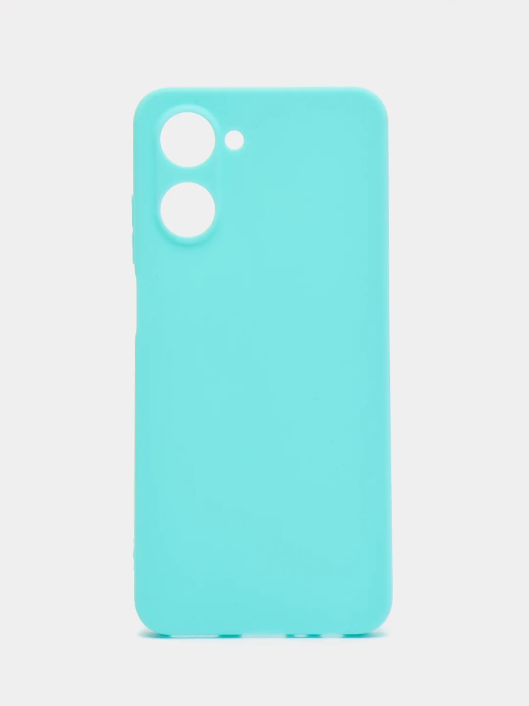 Бирюзовый чехол Realme 10 / Реалми 10, силиконовый, цветной, матовый