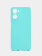 Бирюзовый чехол Realme 10 / Реалми 10, силиконовый, цветной, матовый