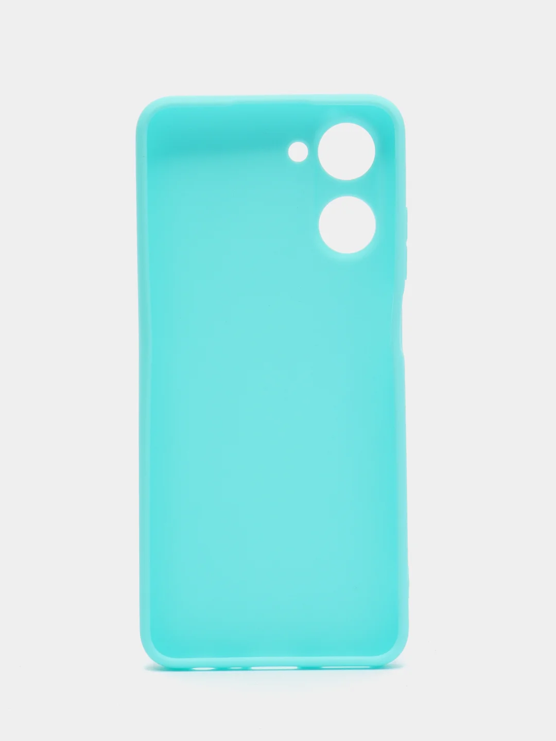Бирюзовый чехол Realme 10 / Реалми 10, силиконовый, цветной, матовый