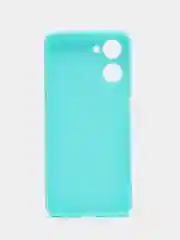 Бирюзовый чехол Realme 10 / Реалми 10, силиконовый, цветной, матовый