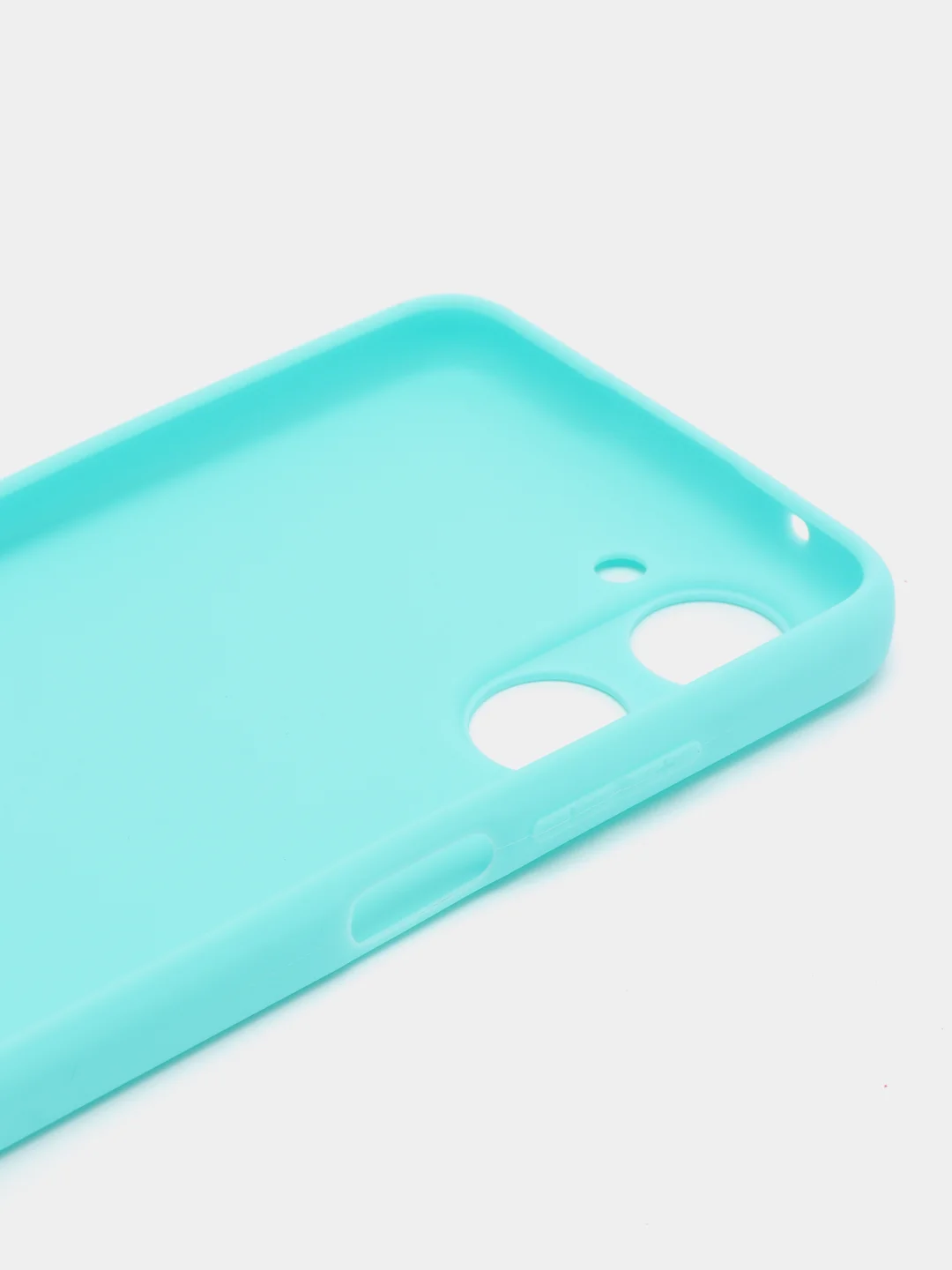 Бирюзовый чехол Realme 10 / Реалми 10, силиконовый, цветной, матовый