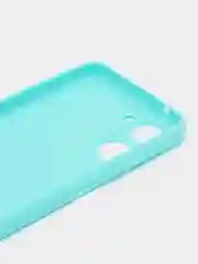 Бирюзовый чехол Realme 10 / Реалми 10, силиконовый, цветной, матовый