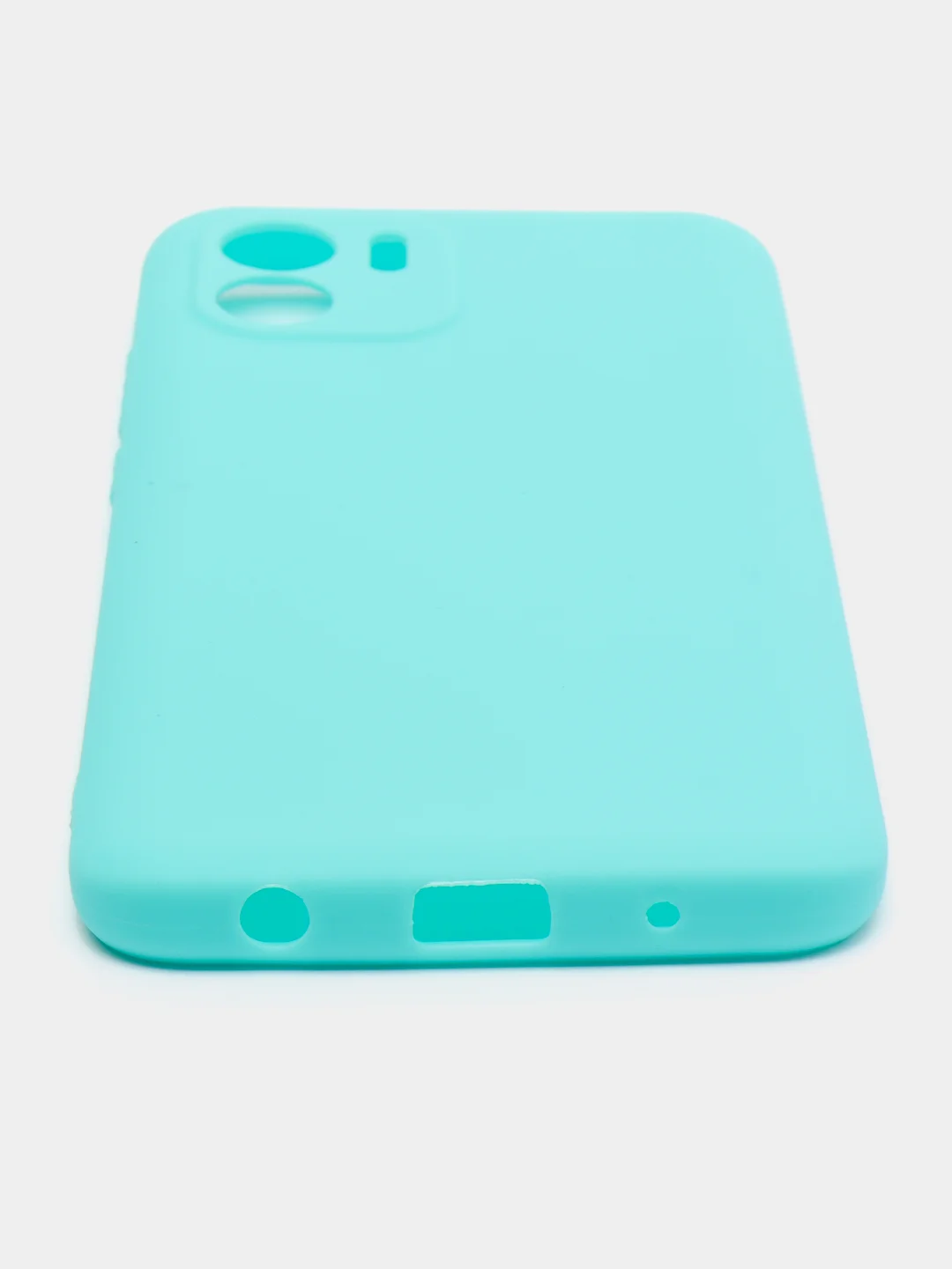 Бирюзовый чехол Xiaomi Redmi A1 (Сяоми Редми А1) силиконовый, цветной, матовый