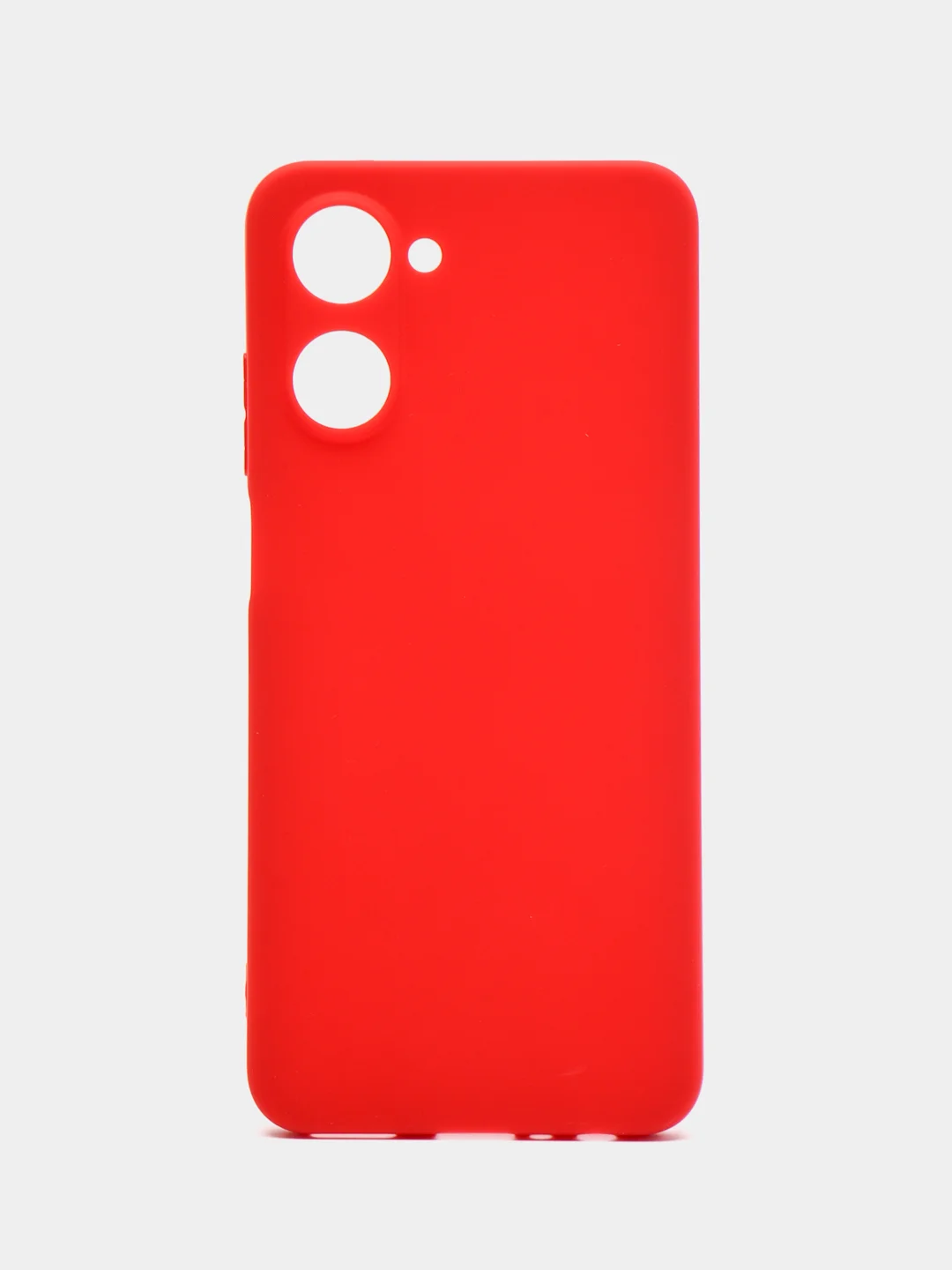 Красный чехол Realme 10 / Реалми 10, силиконовый, цветной, матовый