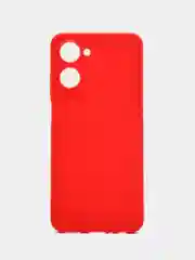 Красный чехол Realme 10 / Реалми 10, силиконовый, цветной, матовый