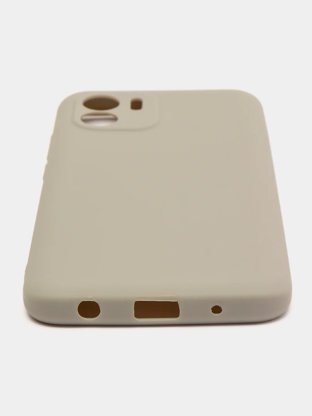 Серый чехол Xiaomi Redmi A1 (Сяоми Редми А1) силиконовый, цветной, матовый