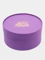 Аметистовый круглая коробка с крышкой