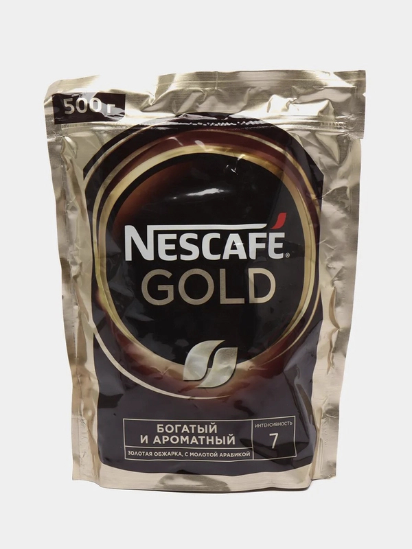 Кофе растворимый сублимированный, NESCAFE Gold, 100% натуральный , 500 г