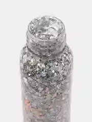 Серебряный блёстки глиттер для лица с лопаткой