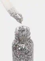 Серебряный блёстки глиттер для лица с лопаткой