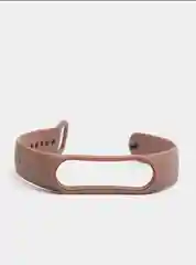 Коричневый ремешок силиконовый для фитнес браслета Xiaomi Mi Band 5 Mi Band 6 (Ми Банд 5 Ми Банд 6)